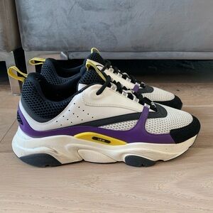 Dior b22 Violet white black purple yellow sz 47 14 3SN231YRK men